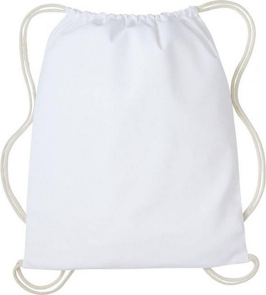 Drawstring Gymsac - White/Natural