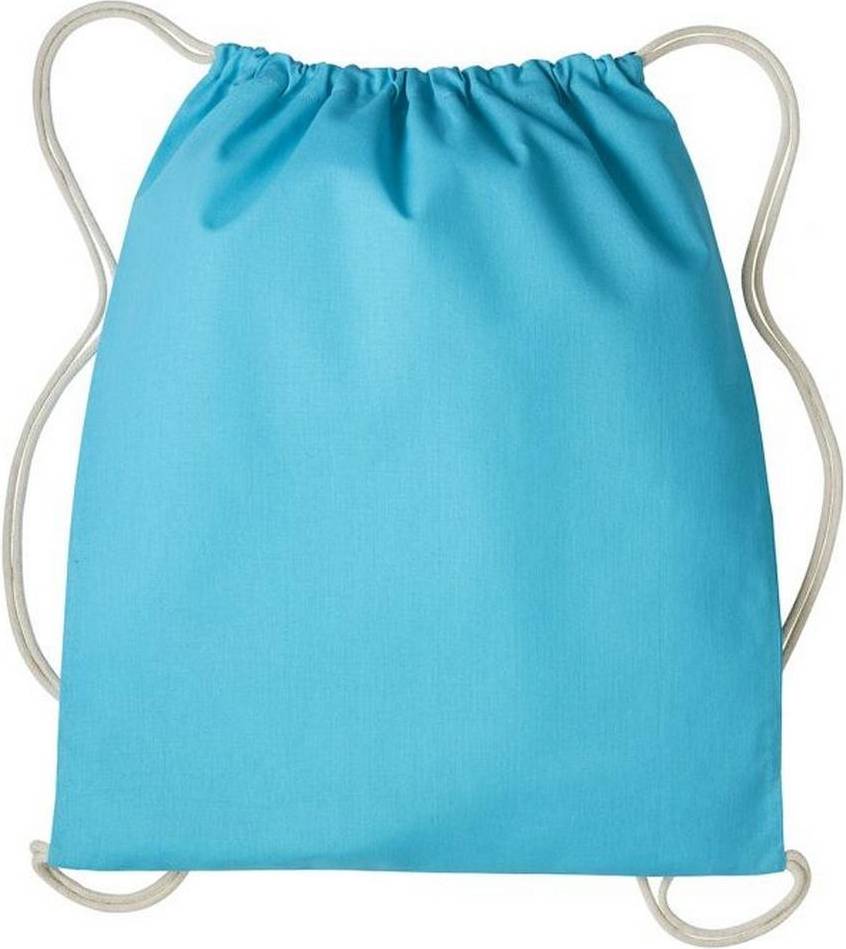 Nutshell Drawstring Gymsac - Turquoise/Natural