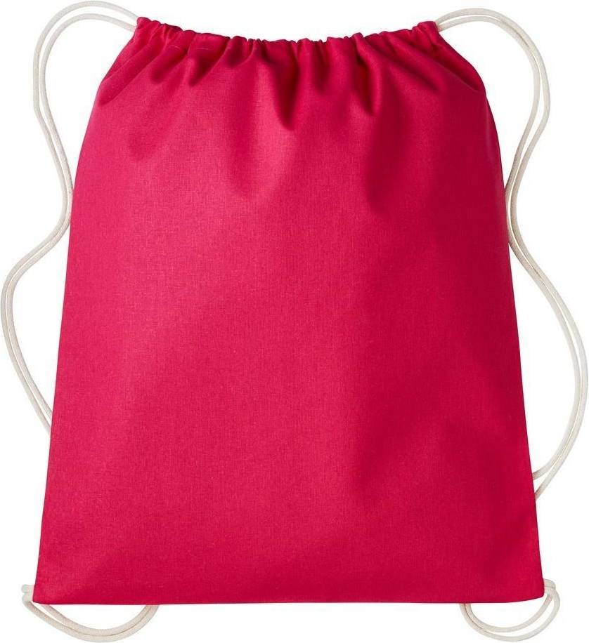Drawstring Gymsac - Hot Pink/Natural