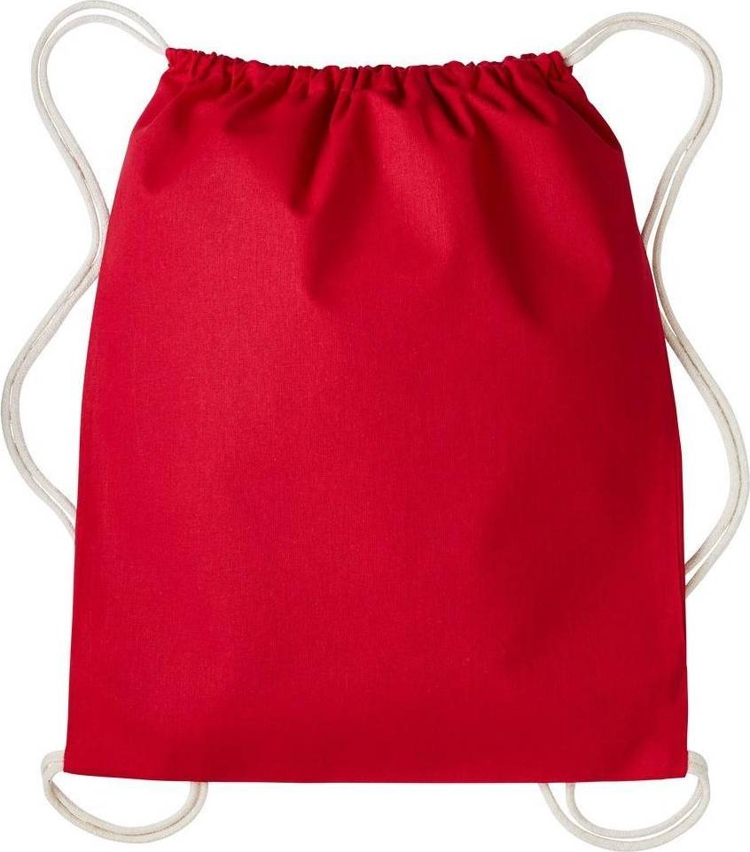 Nutshell Drawstring Gymsac - Hot Red/Natural