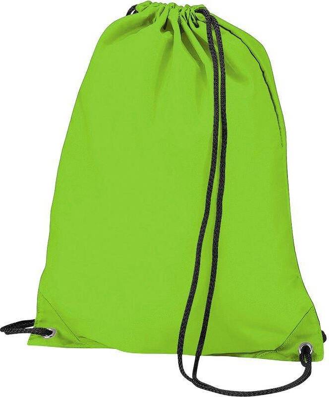 BagBase Budget Drawstring Bag - Lime Green