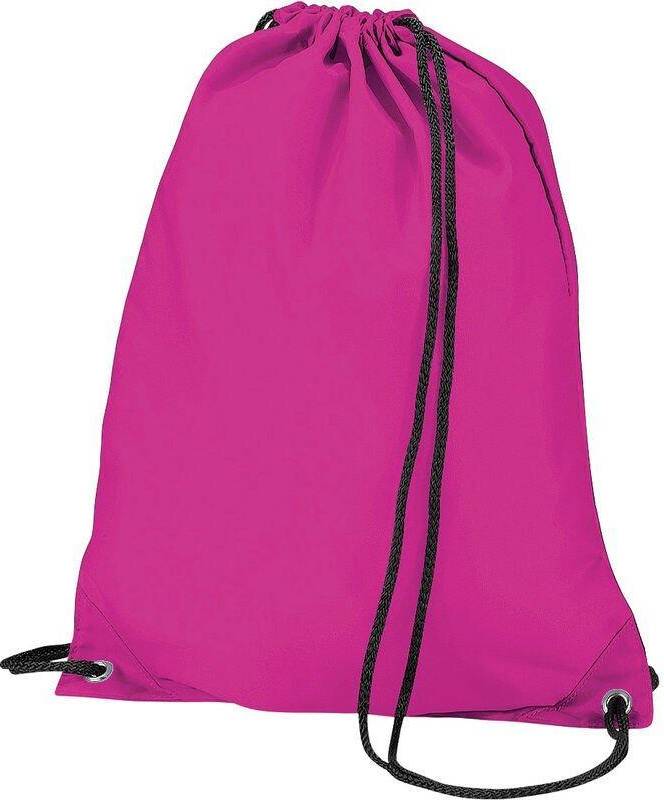 BagBase Budget Drawstring Bag - Fuschia
