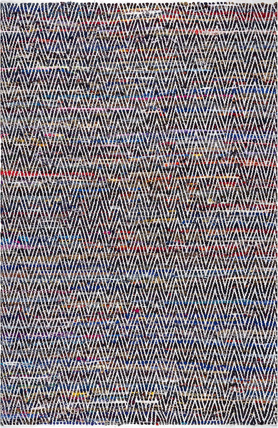 Nuloom Rochell Bohemian Chevron Blue 24x36"