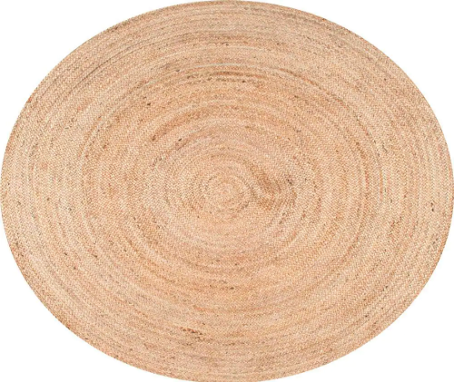 Round jute rug 3 Nuloom Rigo Beige, Natural 36"