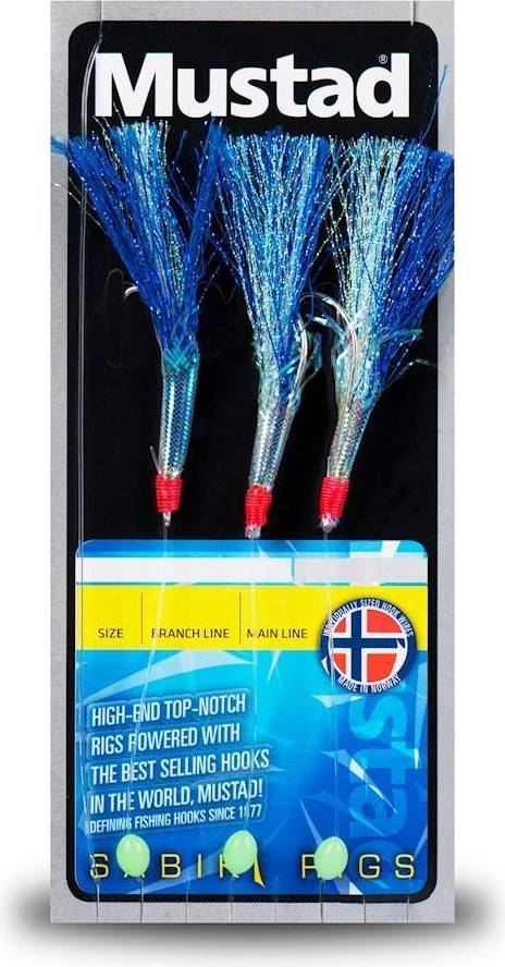 Mustad Blue Flasher Rig Strl 3/0