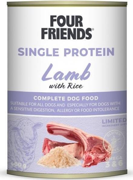 Four Friends Single Protein Lamb & Rice 400