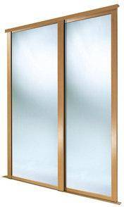 Oak framed mirror Spacepro Spacepro Wall Mirror