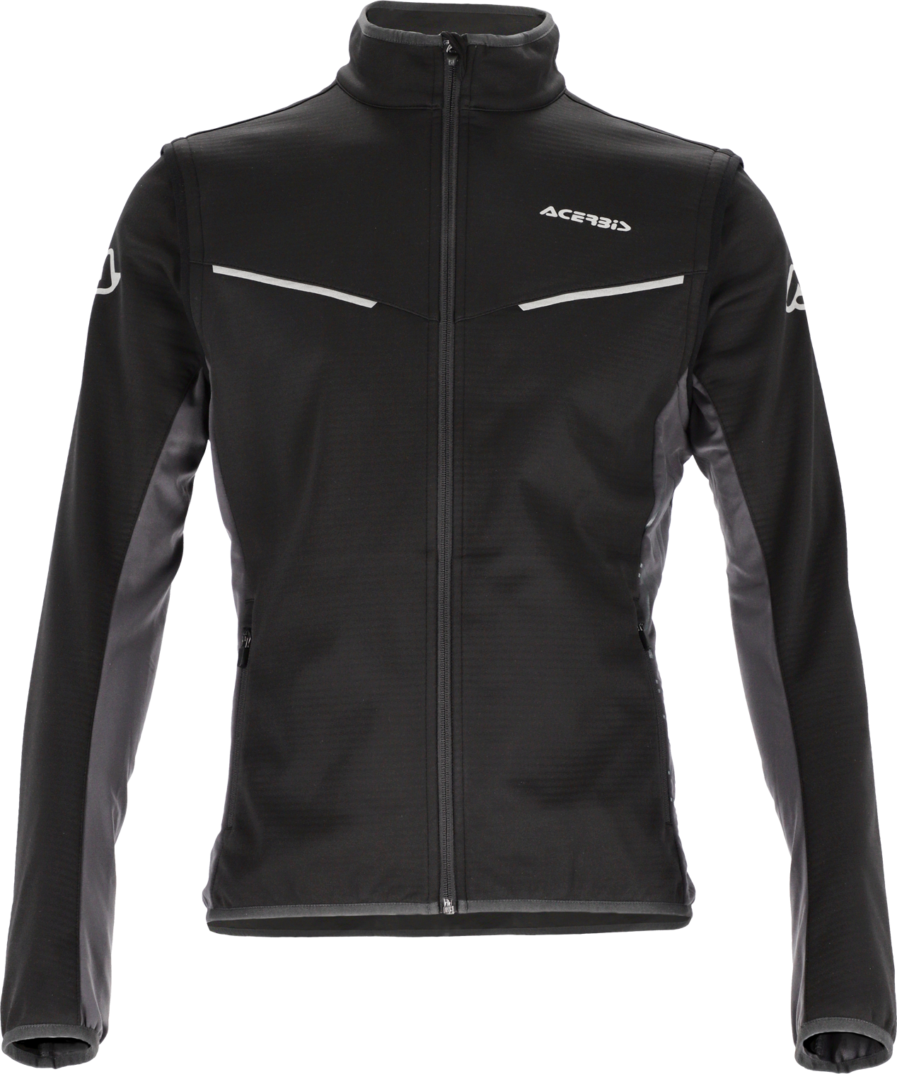 Track Softshell Motorcycle Jacket, black-grey