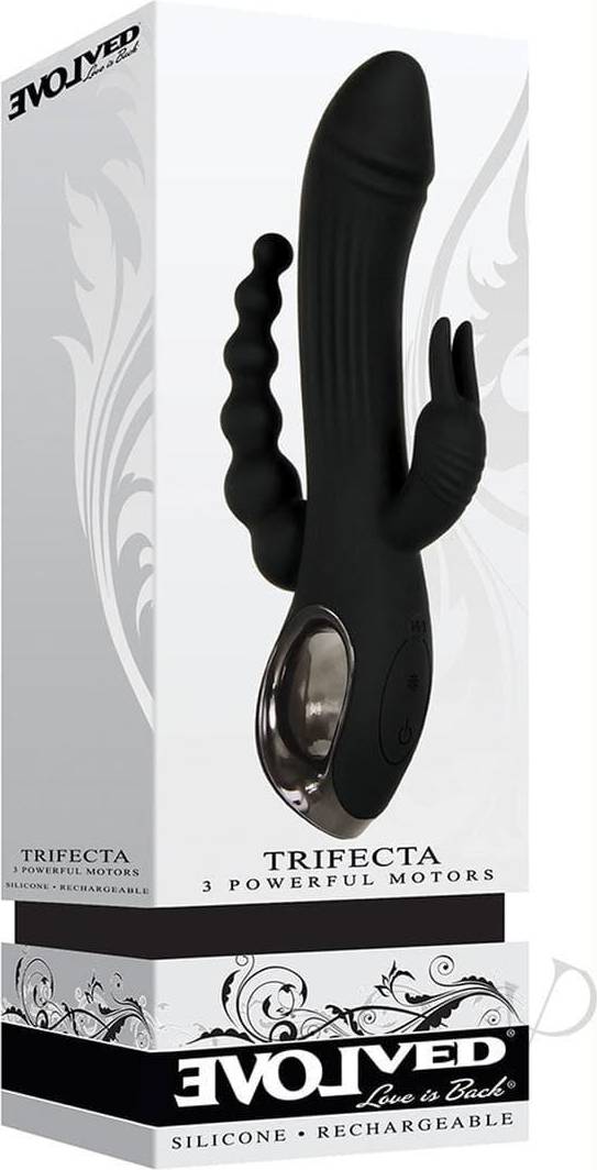 Vibrador Trifecta Rabbit Negro