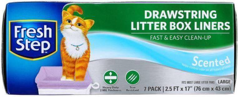 Cat litter box Fetch For Pets Fresh Step Drawstring Litter Box Liners Count