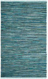 Safavieh Rag Rug Collection Turquoise, Blue 108x144"