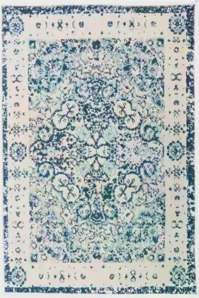 World Rug Gallery Traditional Blue 24x36"