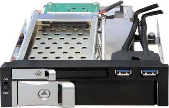 DeLock 5.25 Mobile Rack 2,5" 3.5" 2xUSB3