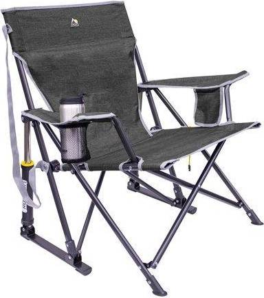 Gci rocker GCI Outdoor Kickback Rocker Portable Rocking Chair - Heathered Pewter