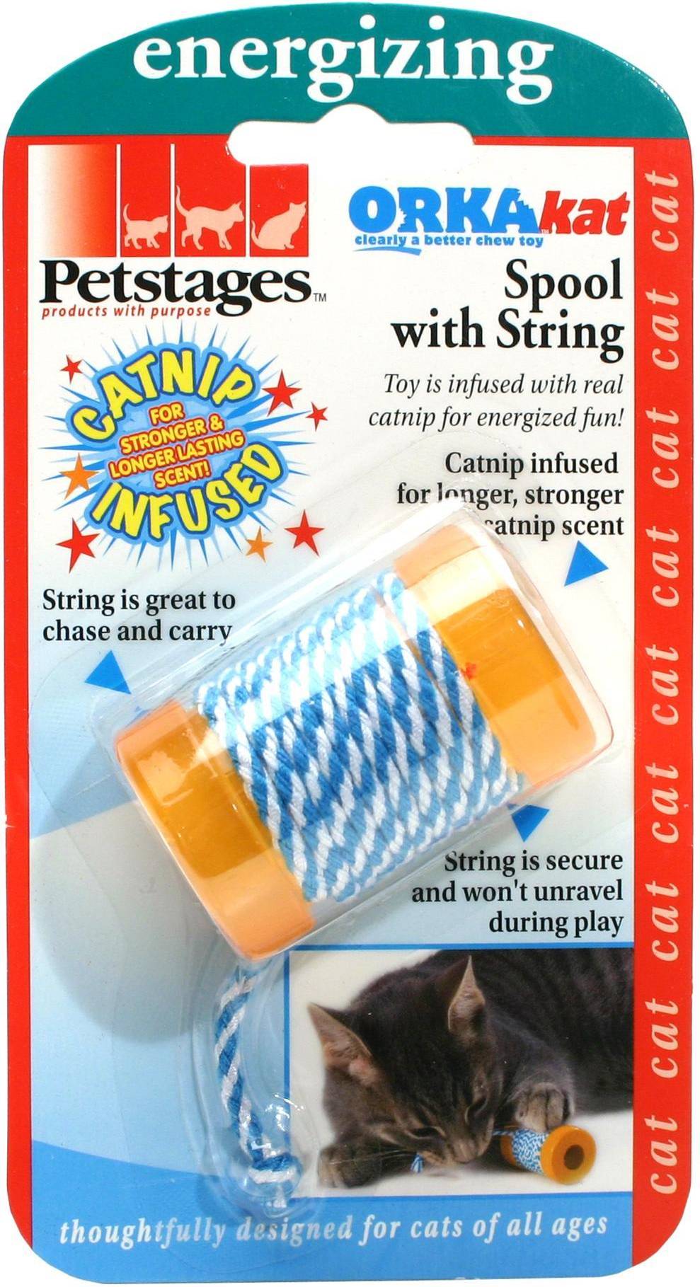 Kattleksak Spool with string