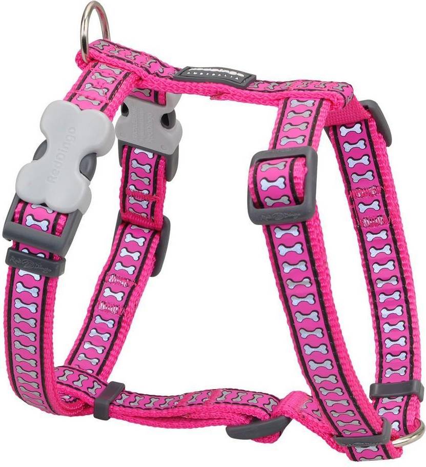 Harness Bone Reflective Fuchsia
