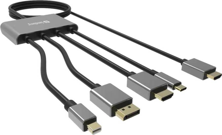 Sandberg All-In-1 Display Adapter Hub 2m