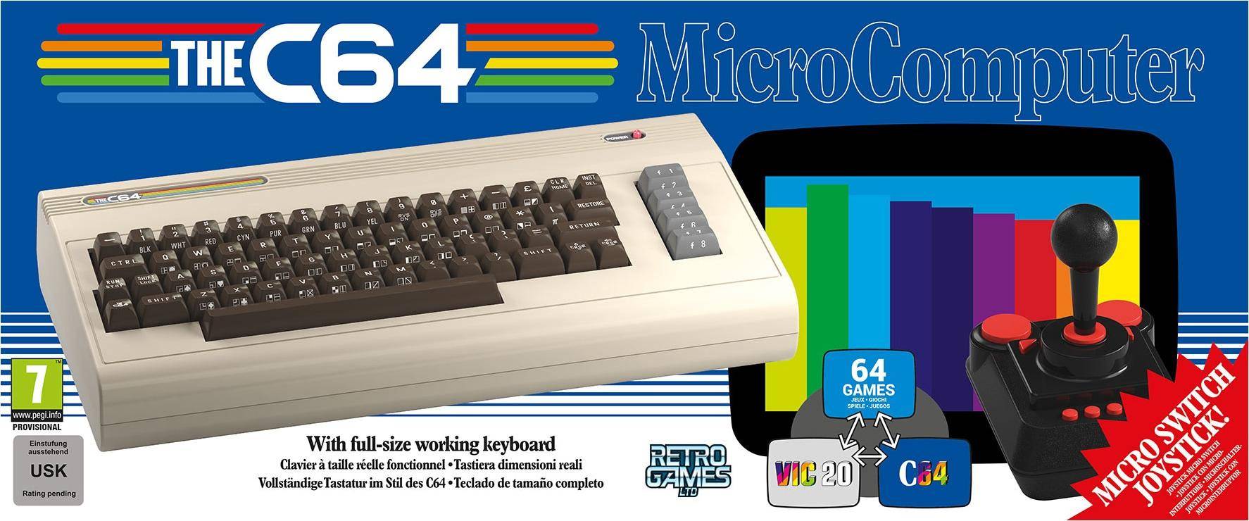 Consoles with games Retro Games Ltd The C64 Maxi Micro Computer Console