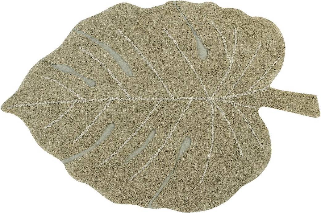 Monstera Leaf Washable Area Rug