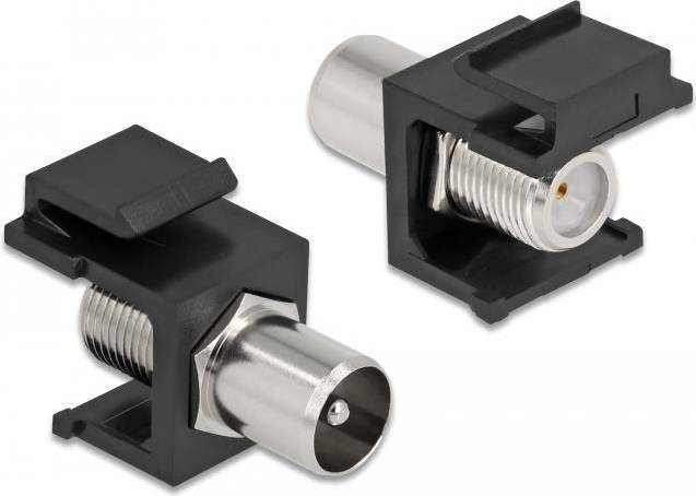 DeLock 86857 Keystone Modul IEC Hanstik F Hunstik - Sort
