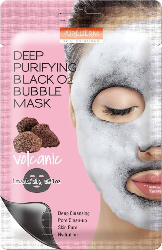 Purederm Deep Purifying Black O2 Bubble Mask "Volcanic" 20 g