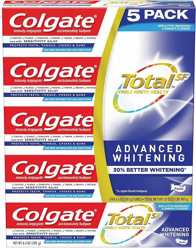 Colgate total Colgate Total Advanced Whitening Toothpaste 5-pack