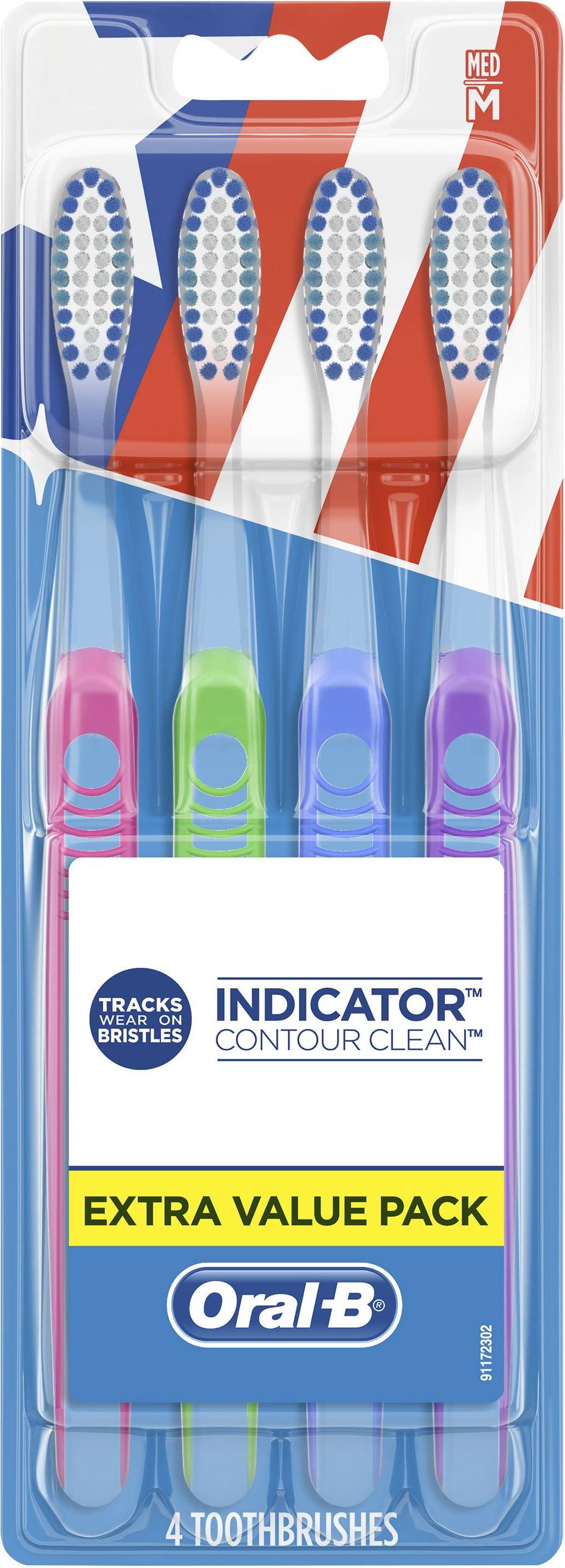 Oral-B Indicator Color Collection Medium 4-pack