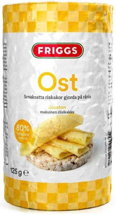 Friggs Rice Cakes Cheese 125g