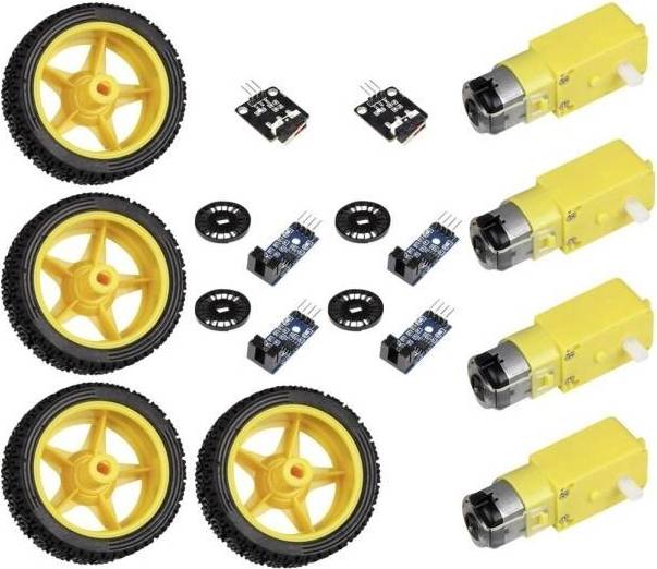 CR-1774897 Robot Voiture Compatible Arduino, Raspberry Pi
