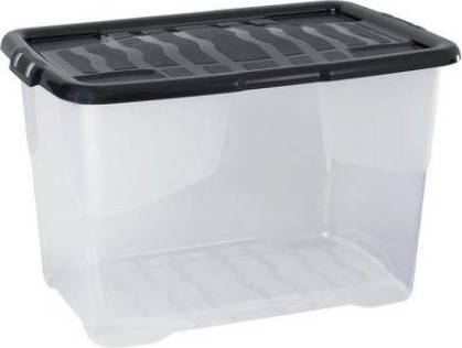 Strata Curve Transparent Storage Box 65L