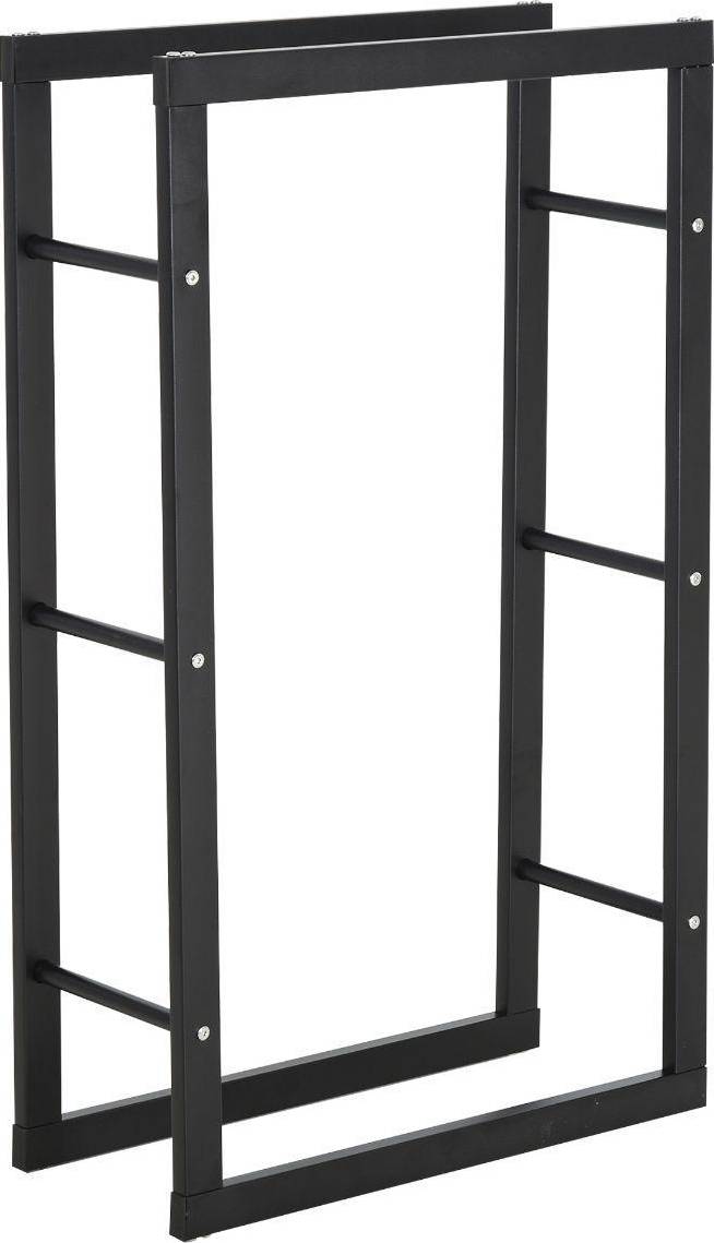 Homcom Metal Rust-Resistant Log Rack