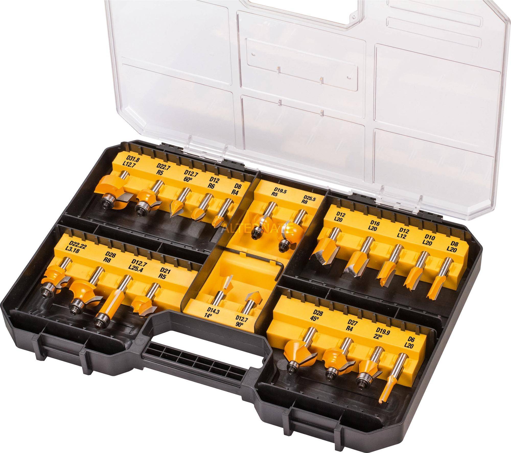 Dewalt DT90017-QZ Router Bit 22pcs