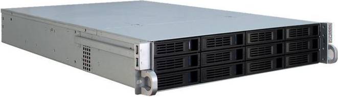Inter-Tech IPC 2U-2412 Server Rack Zwart