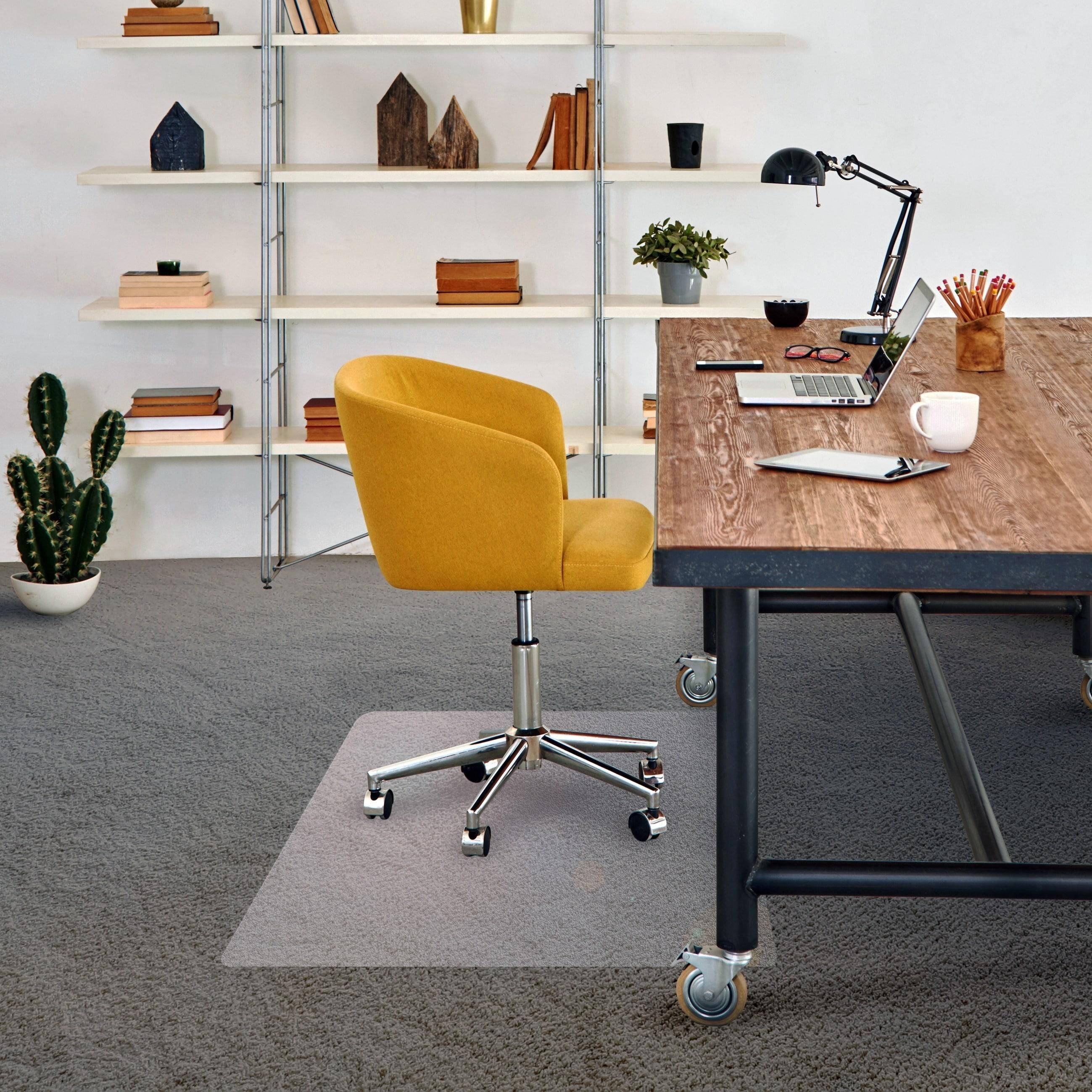 Cleartex PVC Rctglr Chair Mat Low Pile Carpets 48x60 FR1115225EV