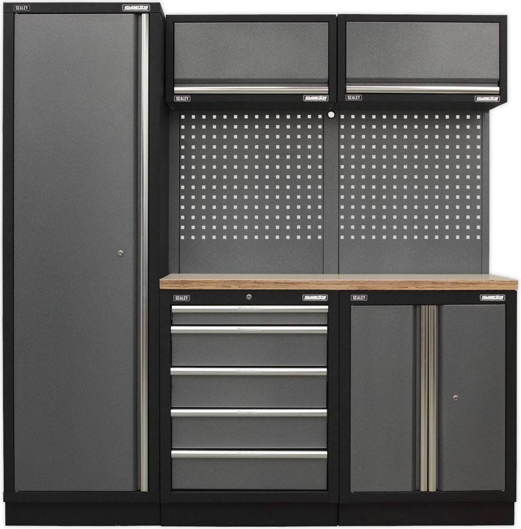 Sealey APMSSTACK02W Modular Storage System Combo Pressed Wood Worktop