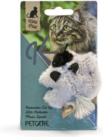 PETCARE Kitty Play Squeaking Cat Toys Racoon