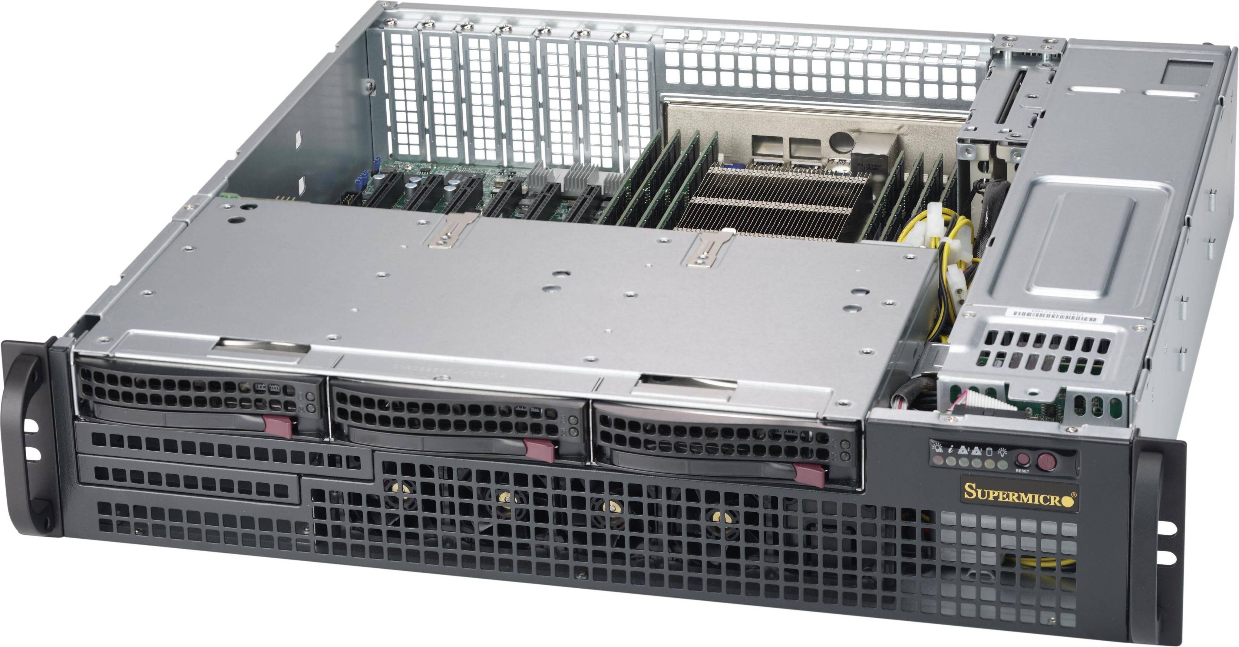 SuperMicro SC825M BTQC-R802LPB Rackversion Forstærket forlænger