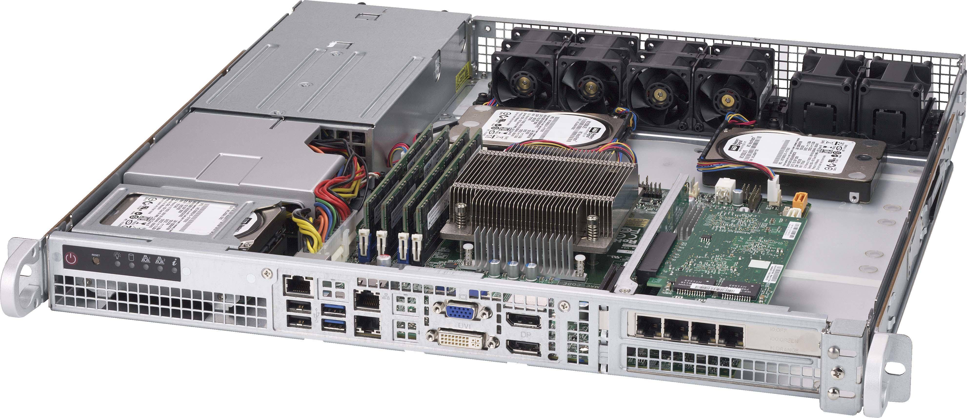 SuperMicro CSE-515-R407 1U Rack Server Barebone - Silver