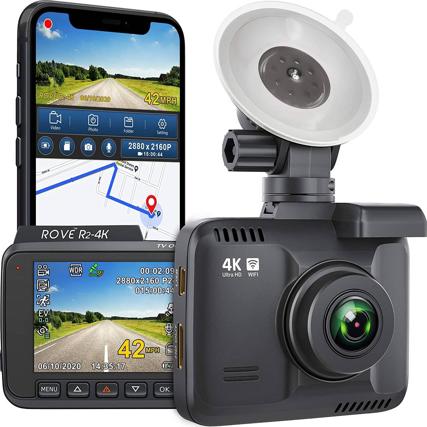 Car dash camera recorder ROVE R2