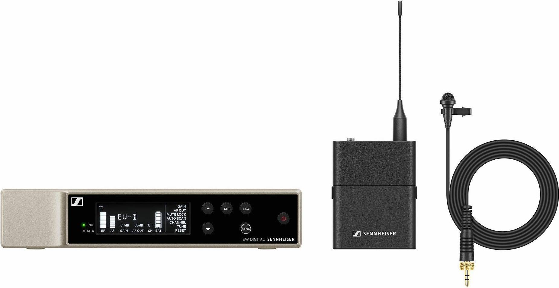 Sennheiser wireless microphone Sennheiser EW-D ME2 Wireless Lavalier Microphone System R1-R6