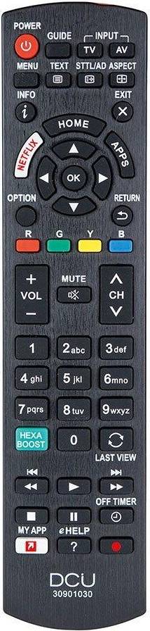 DCU Universal Remote Control For Panasonic Lcd/Led Tvs