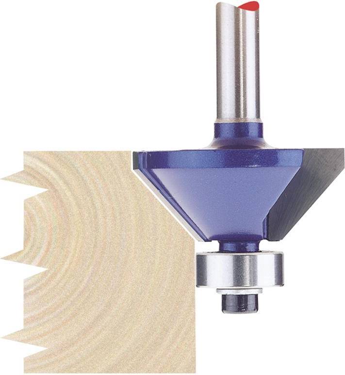 Draper 1/4" Chamferring 30mm x 45° TCT Router Bit