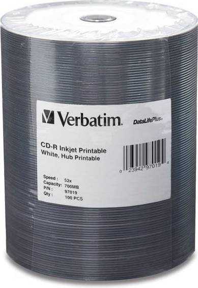 Cd r Verbatim DataLifePlus CD-R 700MB 52X 100-Packs