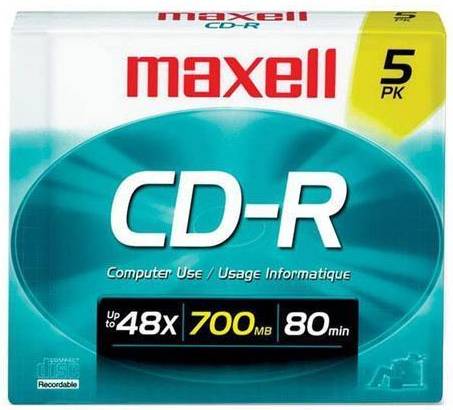 Maxell CD-R 700MB 48x 5-Pack