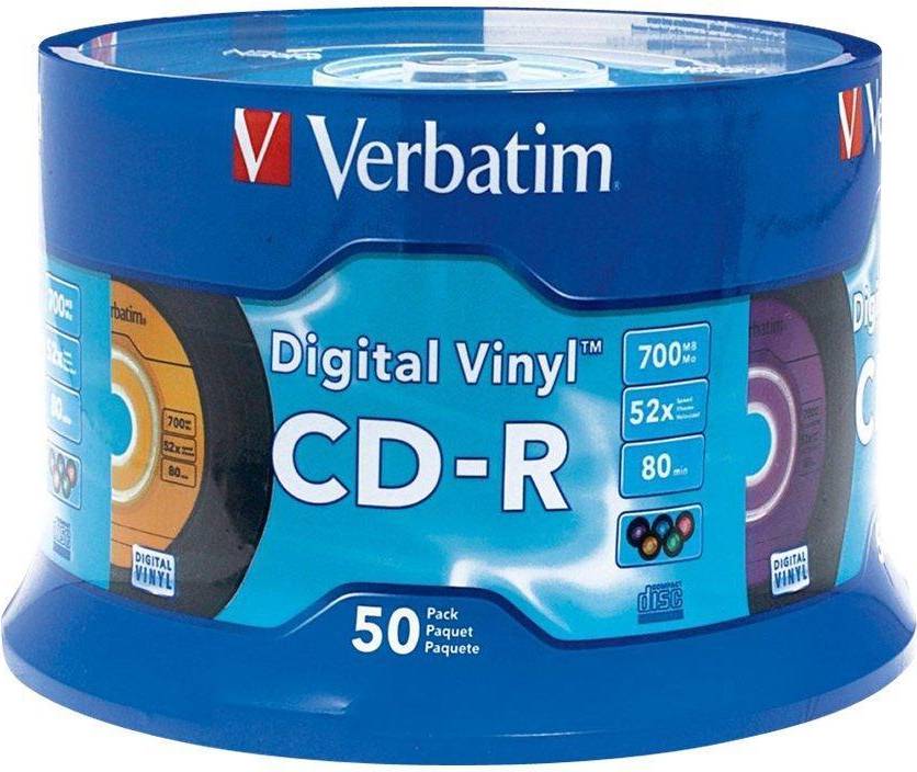 Verbatim Digital Vinyl 700MB CD-R 50-Pack