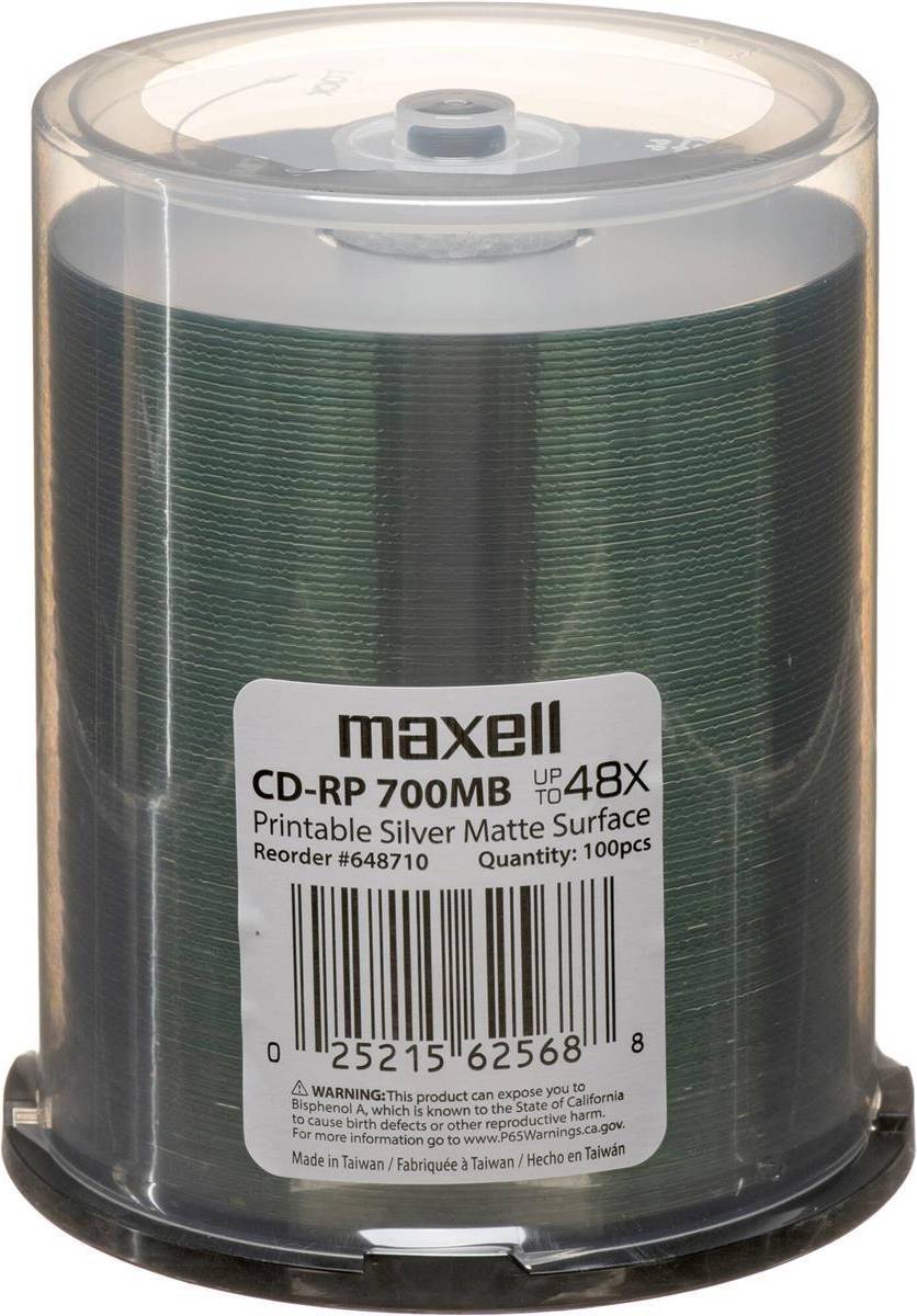 Maxell CD-R 700MB 48x 100-Pack Spindle
