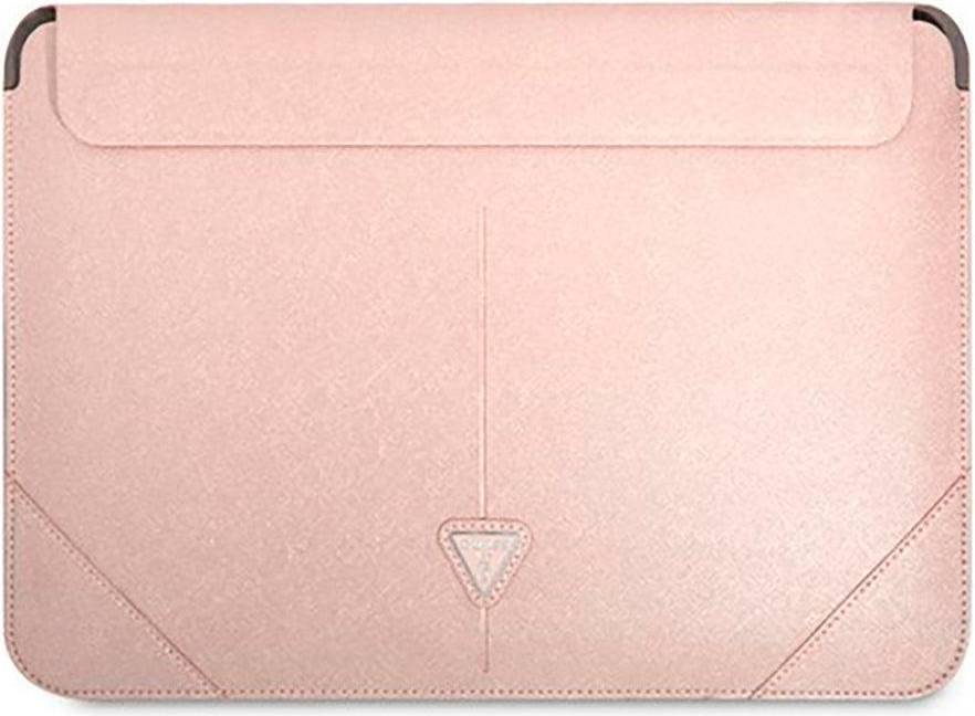 Guess Datorfodral 16'' Saffiano Triangle Logo Rosa