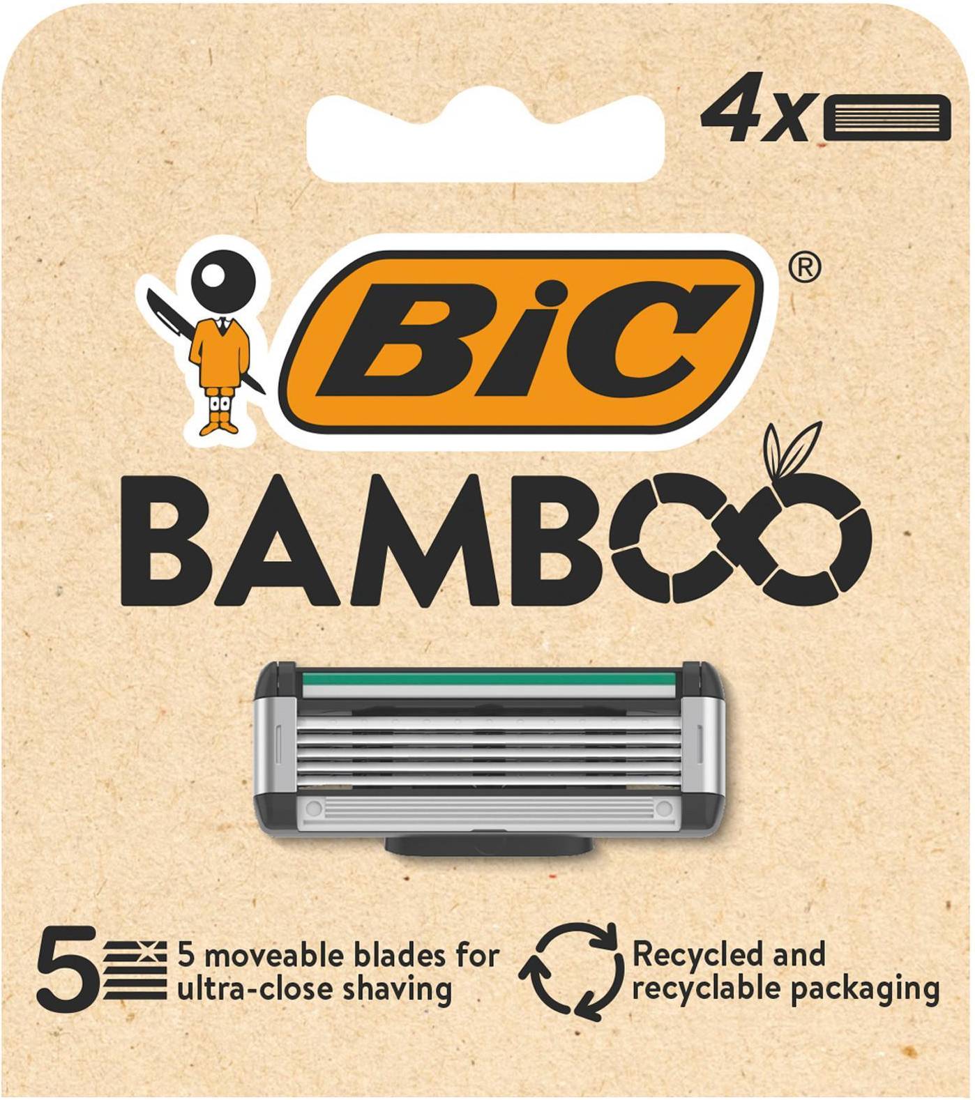 Bic Bamboo Razor Blades 4-pack