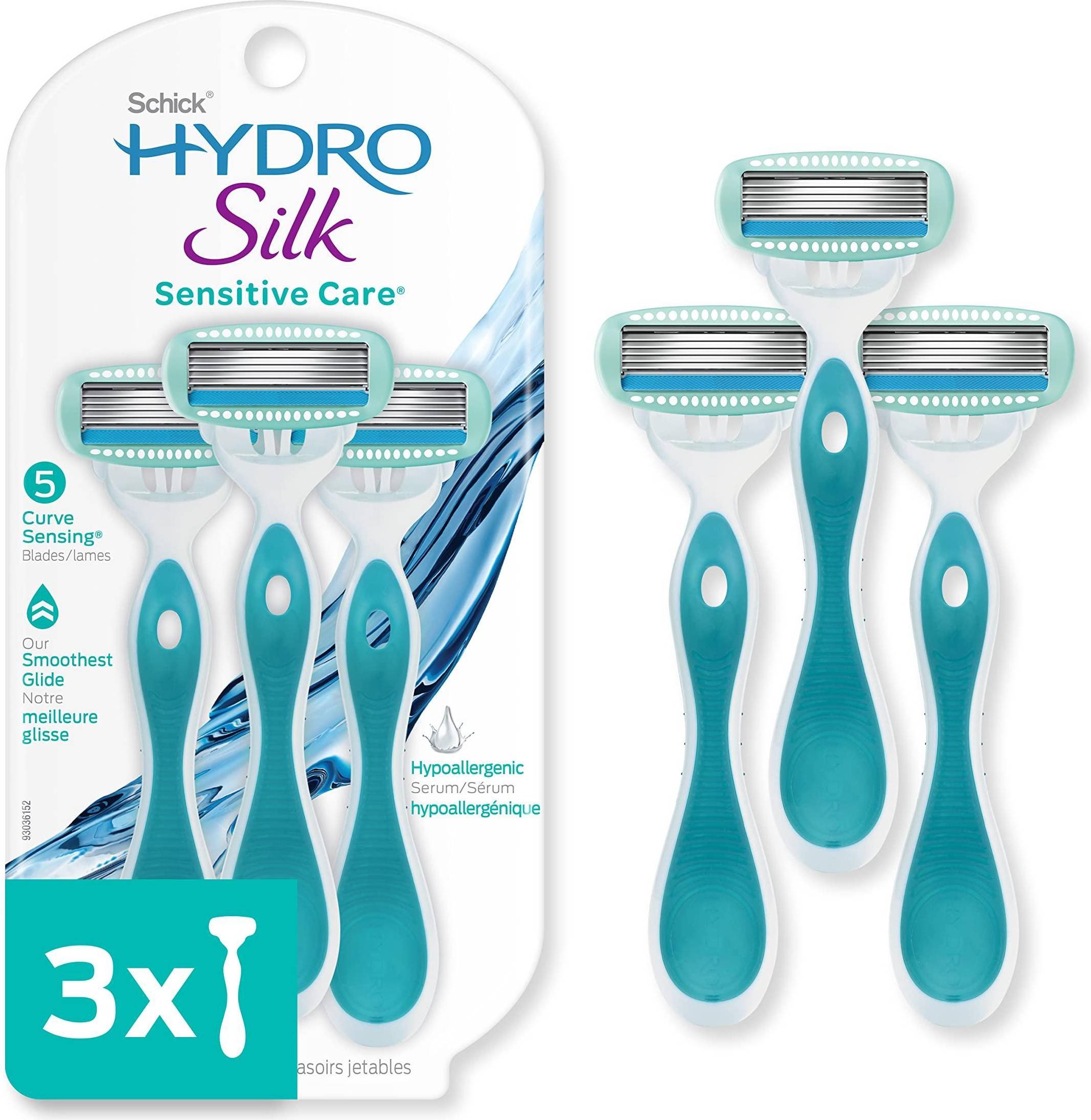Hydro Silk Razor 3-pack