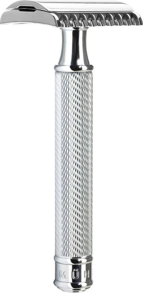 Traditional Chrome Safety Razor Open Comb